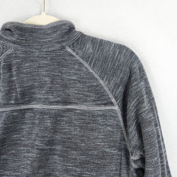 Tommy Bahama Sweater Mens Large Gray Half Zip Mock Neck Raglan Pullover Casual - Picture 8 of 8